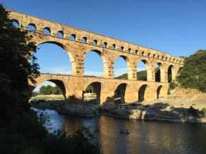 A brick bridge