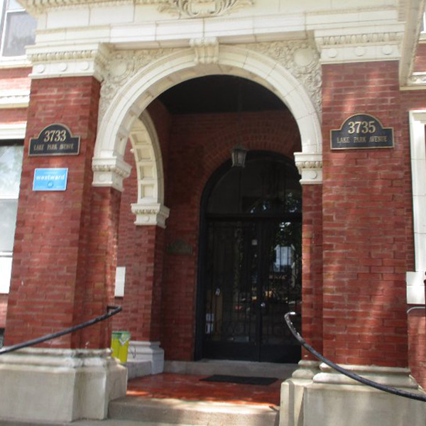 entrance door of a building